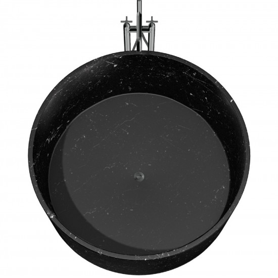 Agape In-Out Freestanding Bathtub in Marble 2