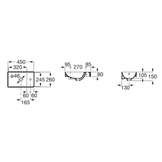 Roca Ona Wall Hung Hand... 2