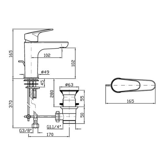 Zucchetti Rivo Basin Mixer 2